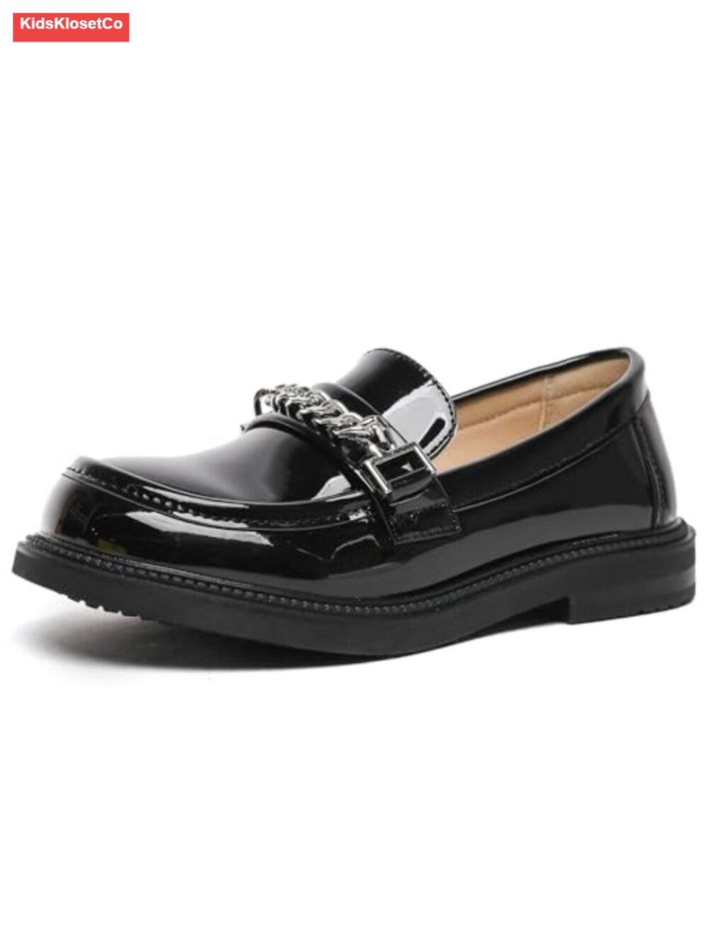 Girls Loafers Slip On Round Toe Oxford Shoes Flats School Uniform Dress Shoes